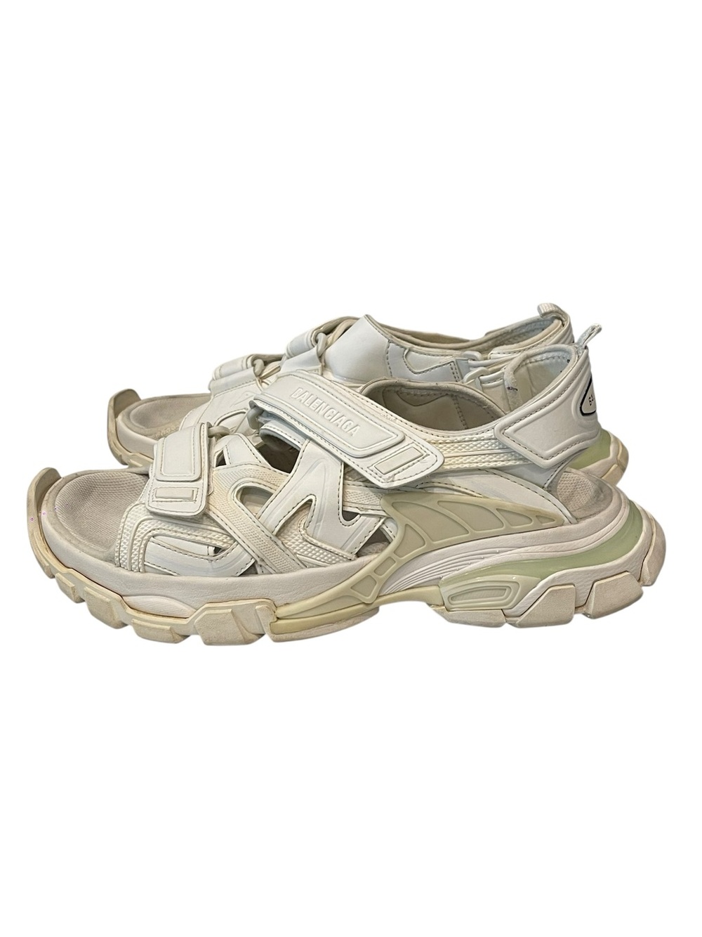 Balenciaga Track Grip Chunky Sneaker Sandals Women’s Size 11 Off White Designer